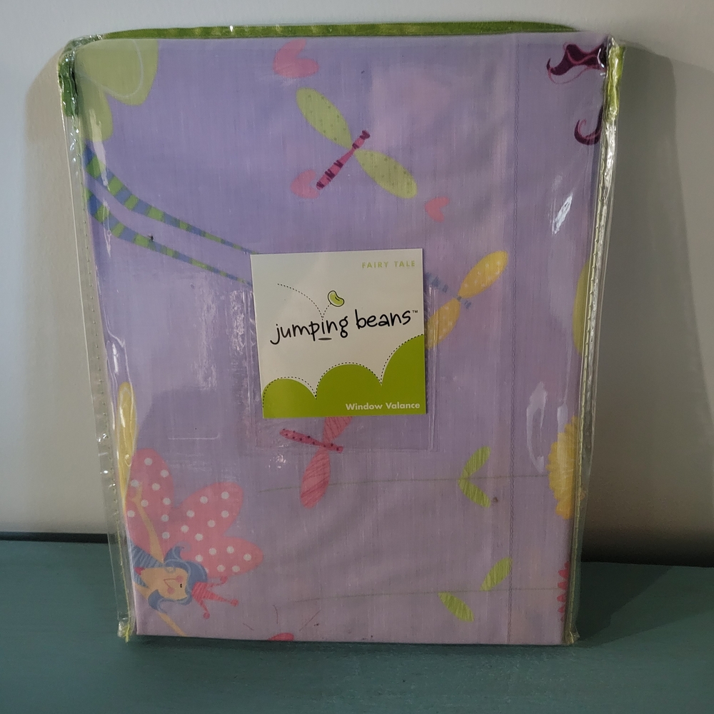 Lavender Jumping Beans Fairy Tale Window Valance